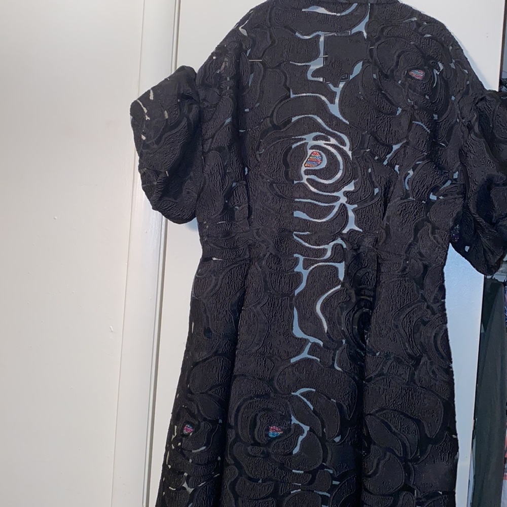 Women’s new black lace 2 piece dress with belt and pockets very stylish. - Picture 10 of 12
